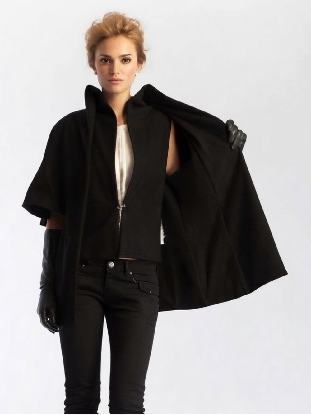 Elie Tahari NWT Wool "Jacket-Cape-Vest" All-in-One Statement Piece